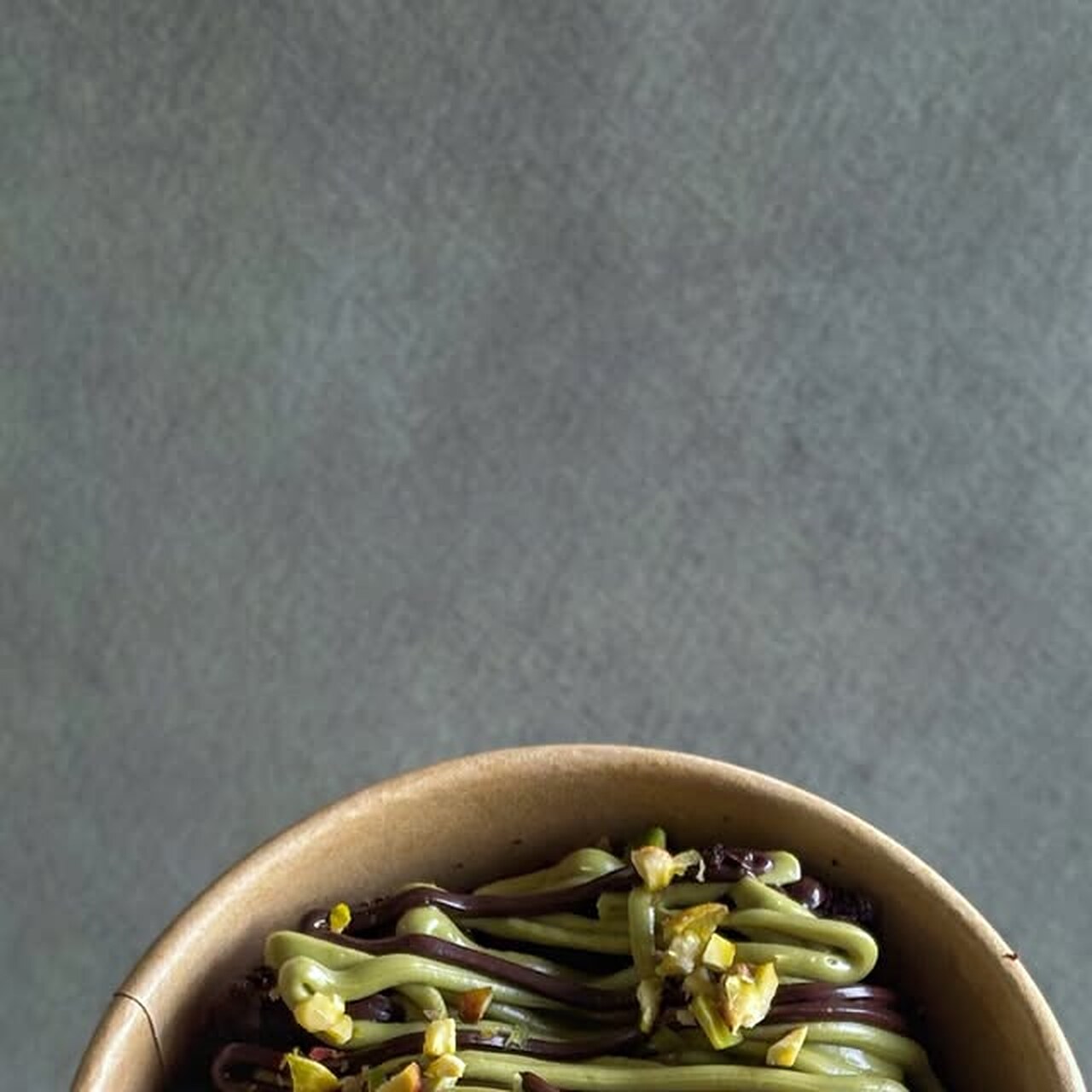 Pistachio chocolate cake tub